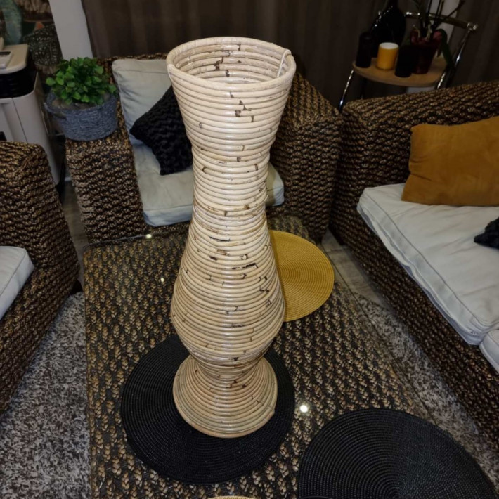 Balinéz Bambusz váza 710x230