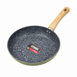 Márvány Bevonatú Serpenyő – Fa Hatású Nyéllel - 26 cm