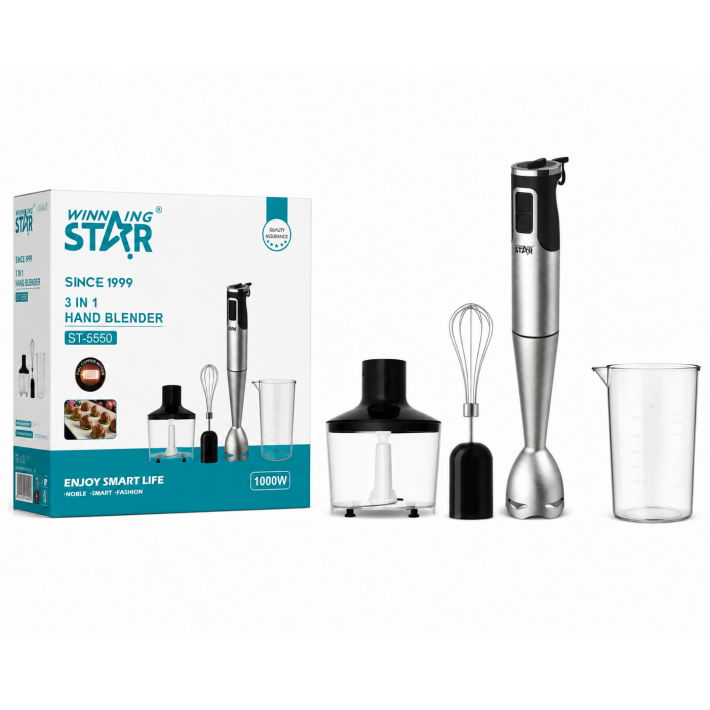 WINNING STAR 3 az 1-ben Botmixer – 1000 W
