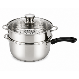 JIAI STEAMER rozsdamentes acél párolókészlet – 3 részes - 20 cm