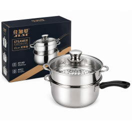 JIAI STEAMER rozsdamentes acél párolókészlet – 3 részes - 20 cm