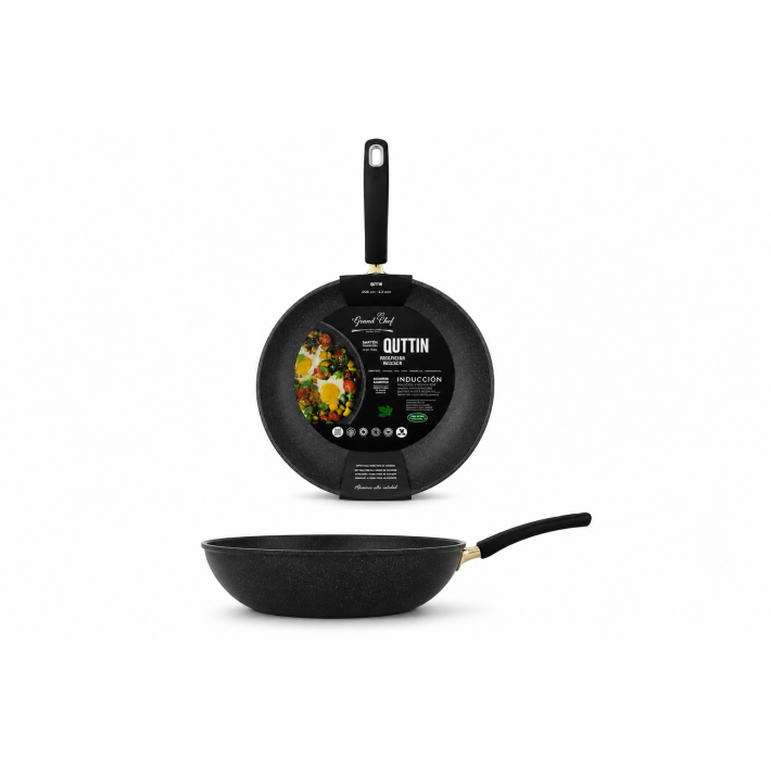 QUTTIN Grand Chef Kőhatású tapadásmentes serpenyő - 26 cm