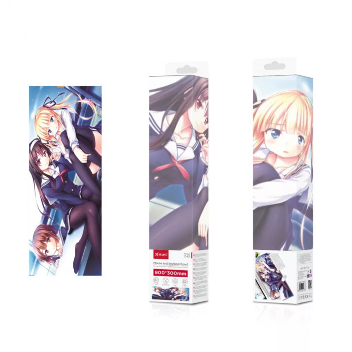 X-Start anime mintás gamer egérpad - kék - mintás