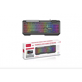 X-start M122 vezetékes gamer billentyűzet RGB szivárvány háttérvilágítással