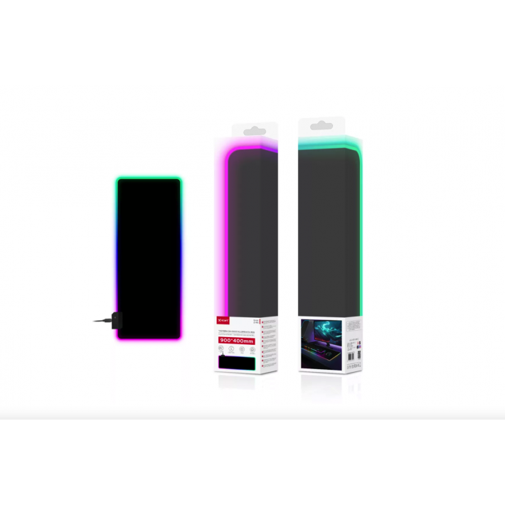 X-Start RGB világító gamer egérpad – XXL méretű
