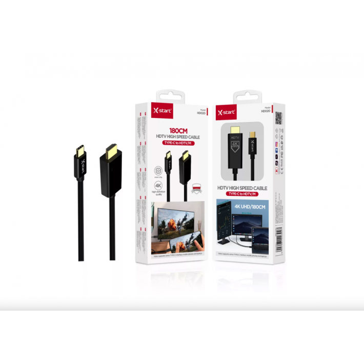 X-Start Type-C – HDMI kábel 180 cm